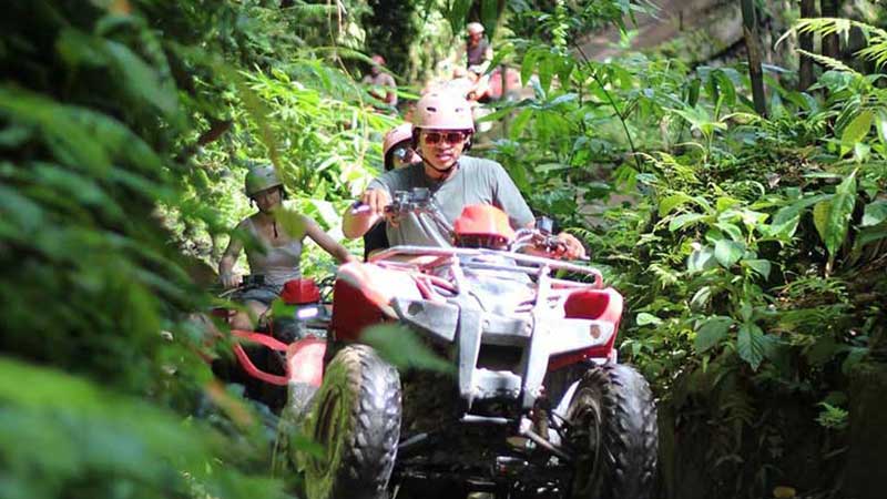 rute hutan di Kuber ATV Bali Adventure