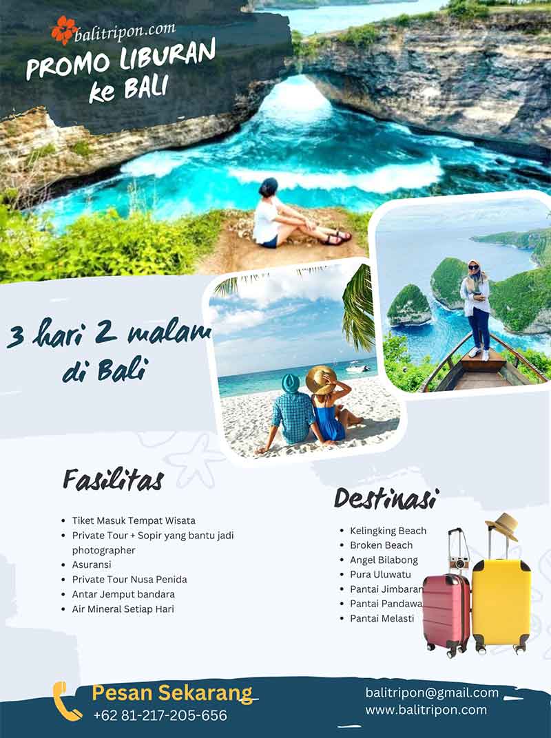 Paket Wisata Bali 3 Hari 2 Malam Tanpa Hotel