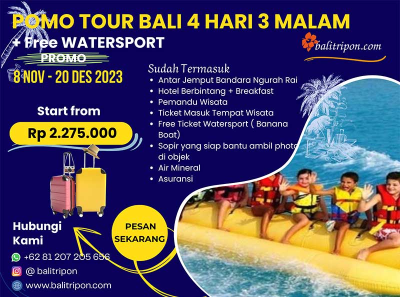Paket tour Bali 4 hari 3 malam