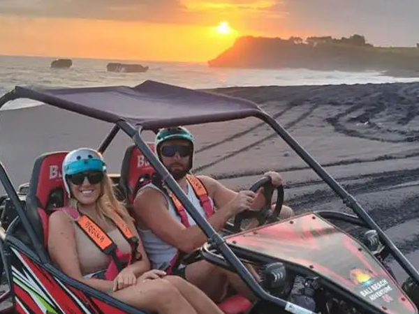 UTV Buggy Bali on Beach with Sunset